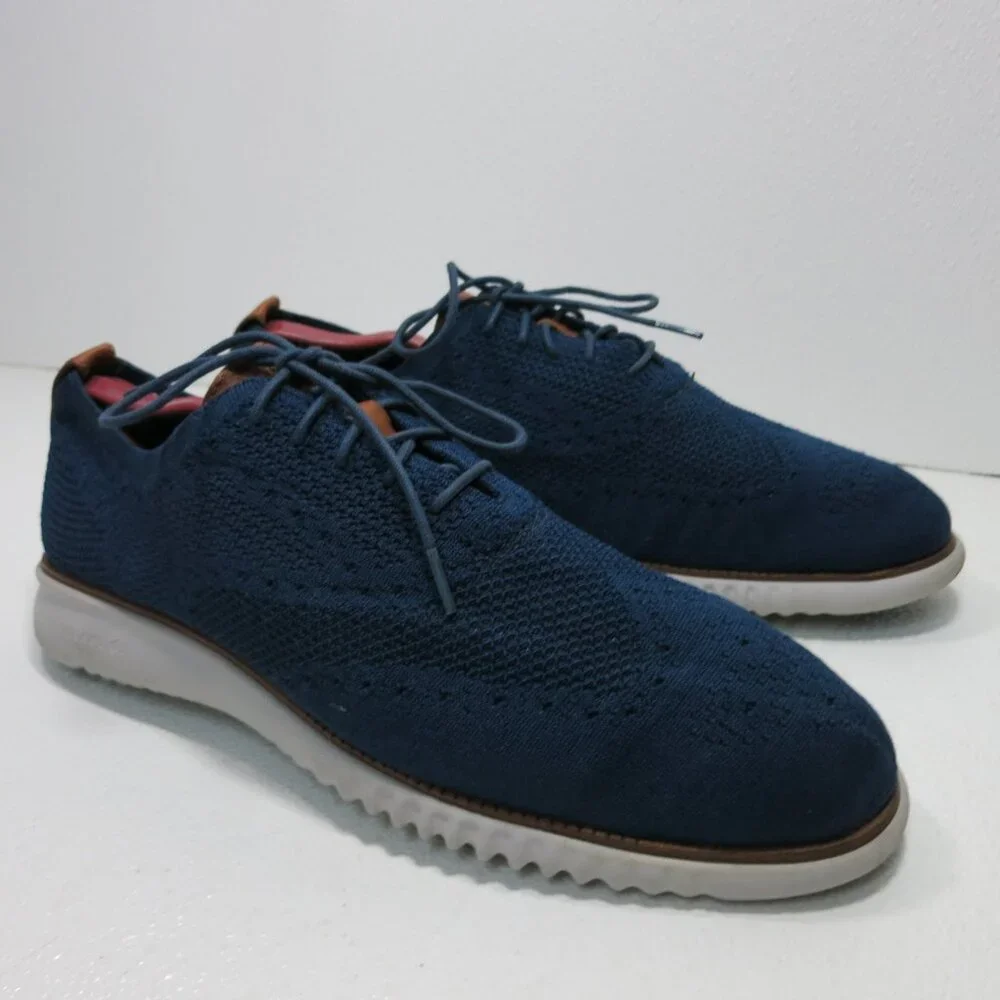 Cole Haan Men's 2.ZERØGRAND Wingtip Breathable Fabric Casual Oxford Shoes 13 M,